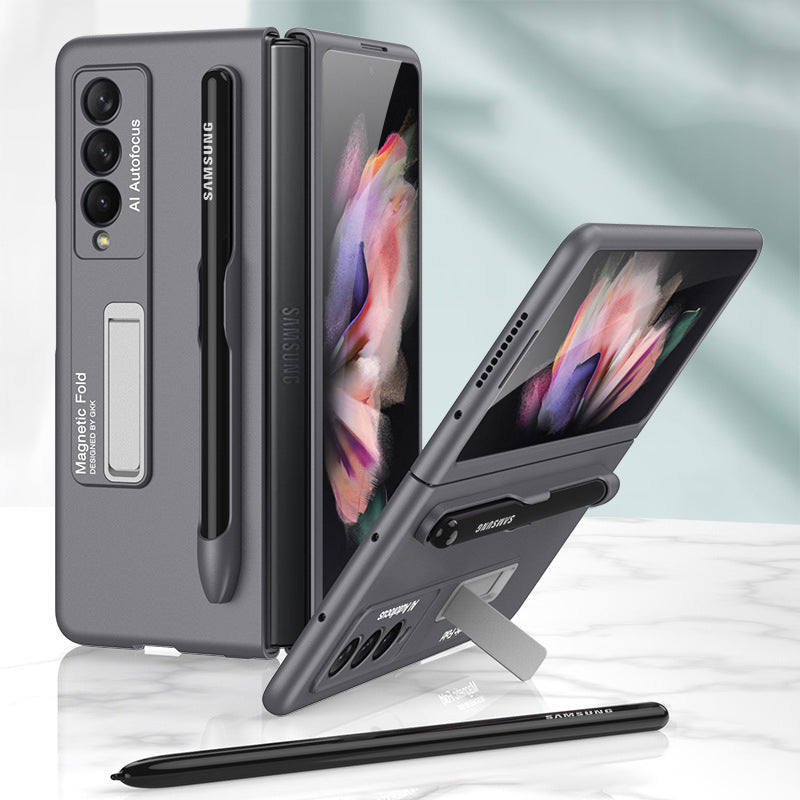 Modisches Telefon Hülle mit Stiftschlitz für Samsung Galaxy Z Fold 3