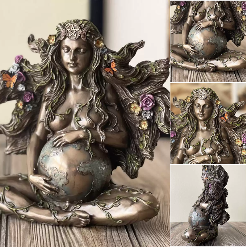 Schmetterling Mutter Erde Gaia Statue
