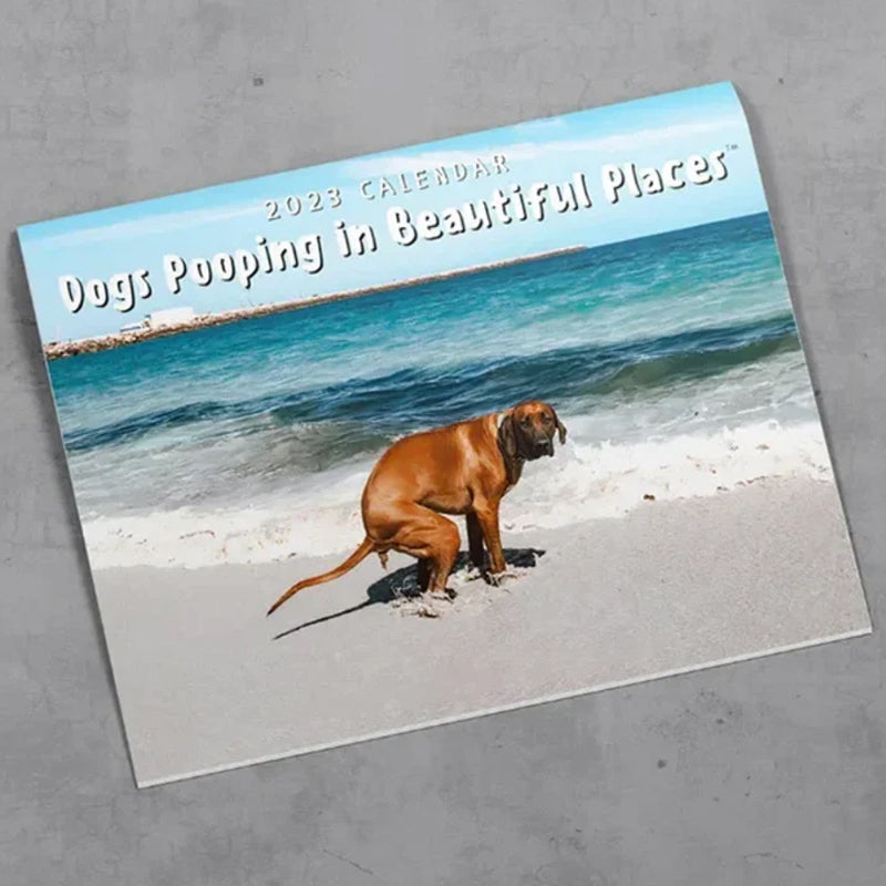 Lustiges Kalendergeschenk - Kackender Hundekalender