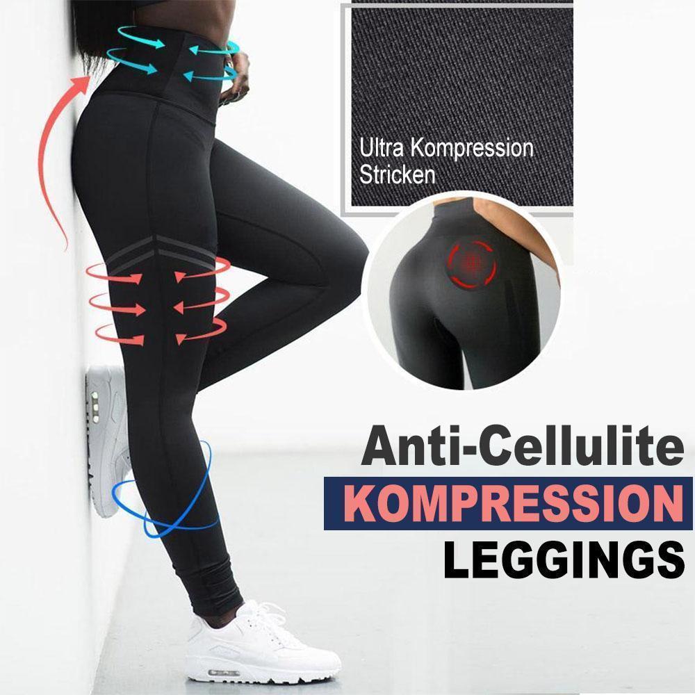 Damen Anti-Cellulite Kompression Leggings
