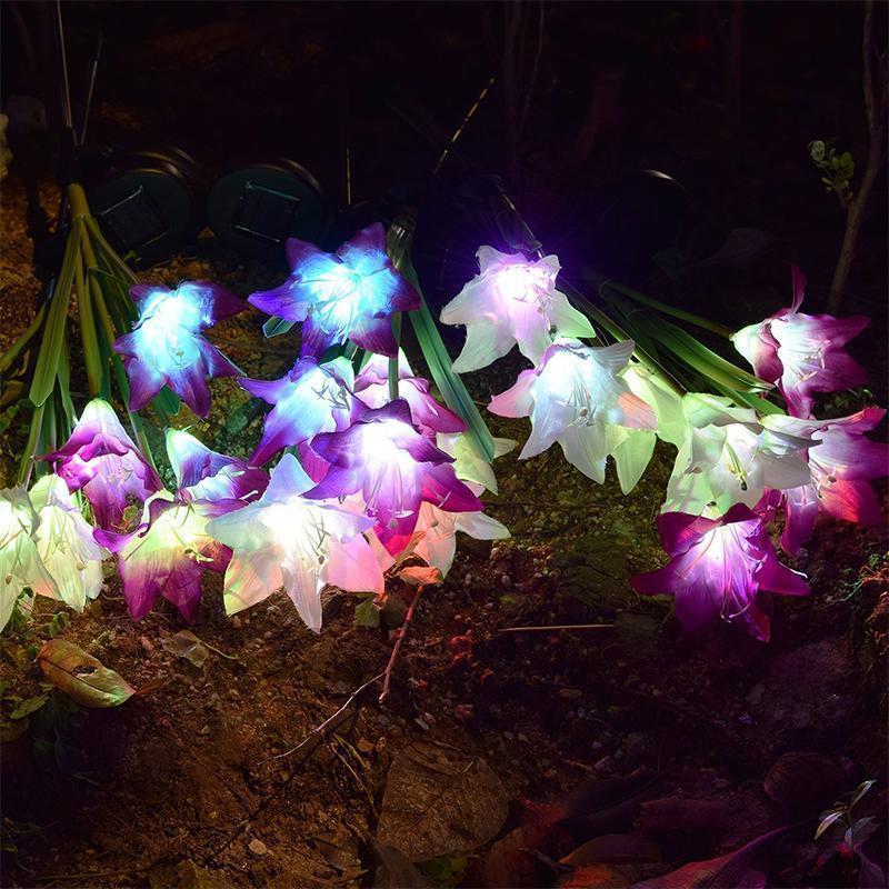Solarbetriebene LED-Blume, Solar Garten  Stake Lichter