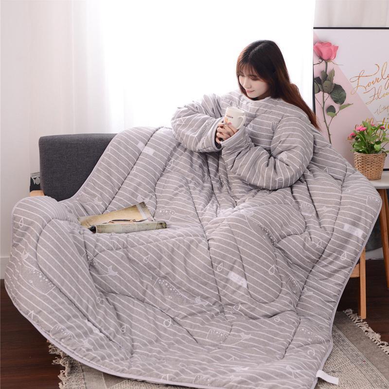Winter Lazy Multifunktione Bettdecke mit Ärmeln