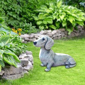 Süße Garten-Hundestatue