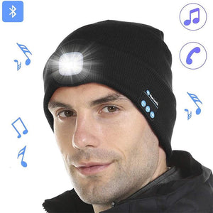 Multifunktionale Musik Wollmütze Hut mit Leuchte