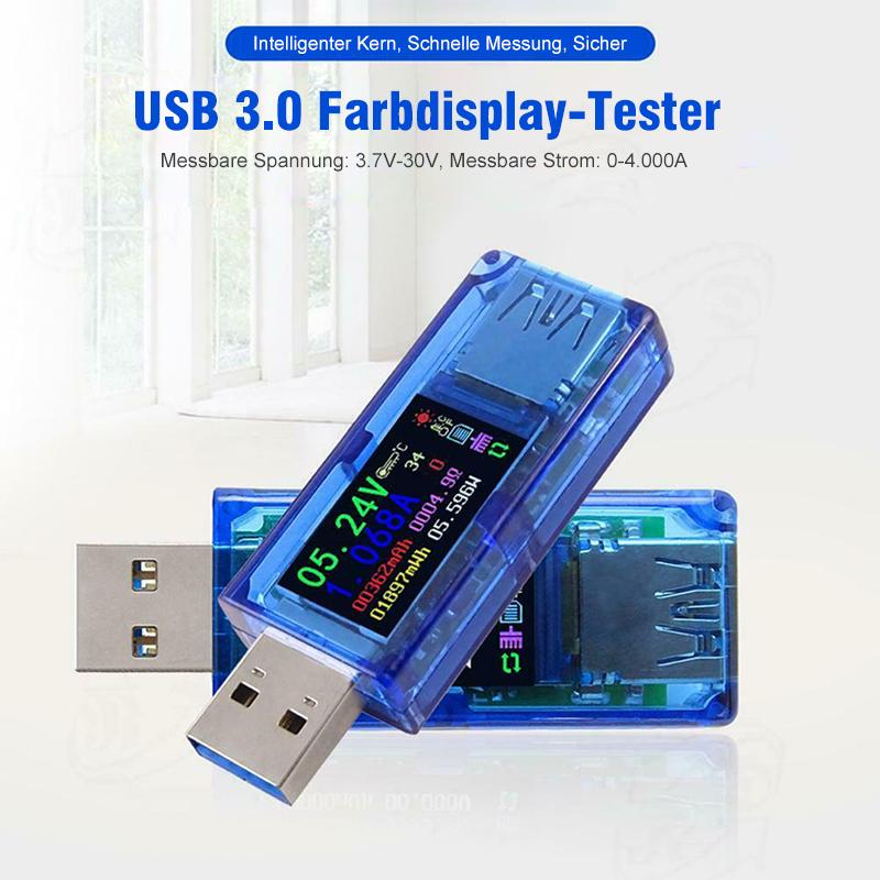Farbbildschirm Digitaler voltmeter Amperemeter USB Ladegerät Tester Multimeter