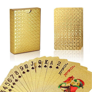Luxus 24K Goldfolie Poker Spielkarten