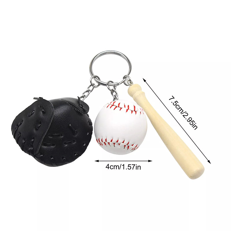 Mini Baseball-Schlüsselanhänger