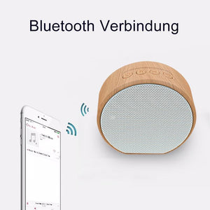Mini Bluetooth Maserung-Stereoanlage