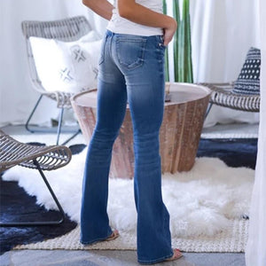 70s Elatische Hip-up Jeans