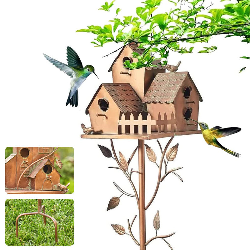 Kreative Garten-Vogelhaus-Dekoration Aus Metall
