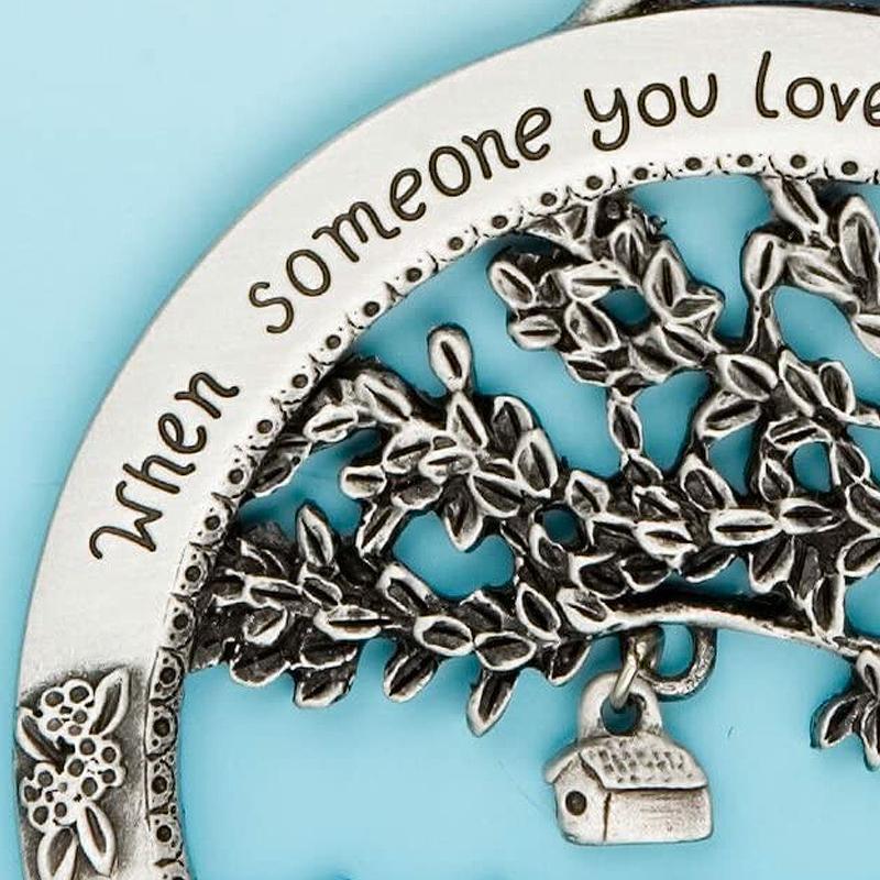 💓 "Wenn jemand, den Sie lieben, zu einer Erinnerung wird" Lebensbaum-Gedenkschmuck