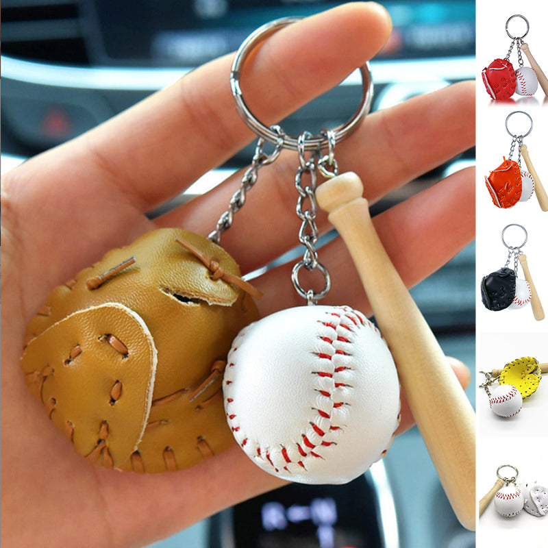 Mini Baseball-Schlüsselanhänger
